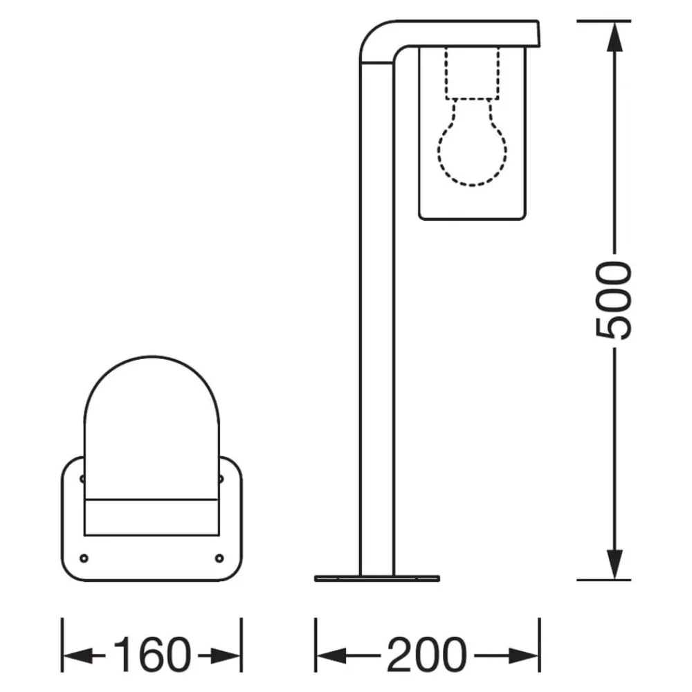 LEDVANCE Endura Classic Cascade lampesokkel ravgult| Sokkellamper