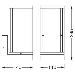 LEDVANCE Endura Classic Frame utendørs vegglampe med ramme| Vegglamper Utendørs