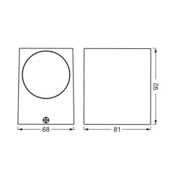 LEDVANCE Endura Classic Square down svart Hot