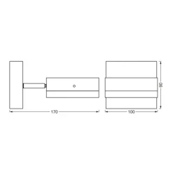 LEDVANCE Endura Classic Spot Square utendørs vegglampe Discount