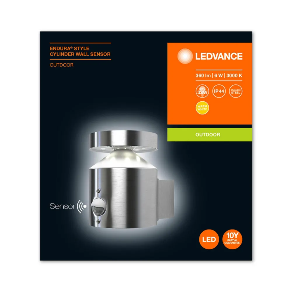 LEDVANCE Endura Style Cylinder sensor vegglampe Hot