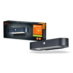 LEDVANCE Endura Style Solar Oval vegglampe 3 000 K| Solcellelamper Med Sensor|Led-Utendørs