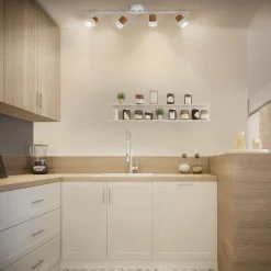 LEDVANCE LED takspot Cork, GU10, 4-lys, dimbar, hvit Clearance