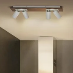 LEDVANCE LED takspot Mercury GU10, 4-lys, tre/hvit| Spotter I Tak