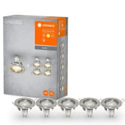 LEDVANCE LED-downlight GU10 Recessed 5 stk. nikkel| Downlights