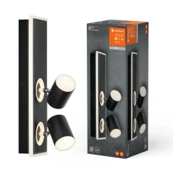 LEDVANCE LED-takspot Mars, 3-lys, 2 spotlights, svart| Spotter I Tak