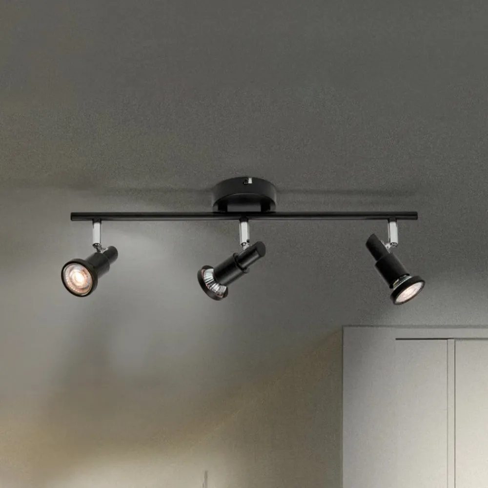 LEDVANCE LED-takspotlight GU10, tre pærer, svart| Spotter I Tak