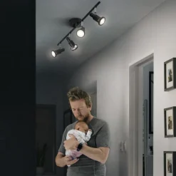 LEDVANCE LED-takspotlight GU10, fireflammet, svart| Spotter I Tak