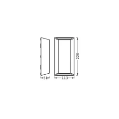 LEDVANCE LED-vegglampe utendørs Endura Style Idar, mørk grå Hot