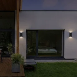 LEDVANCE LED-vegglampe utendørs Endura Style Idar, mørk grå Hot