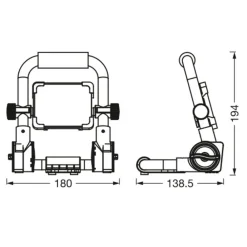 LEDVANCE LED-Worklight Value R-Stativ spotlight 10 W| Teknisk Lys