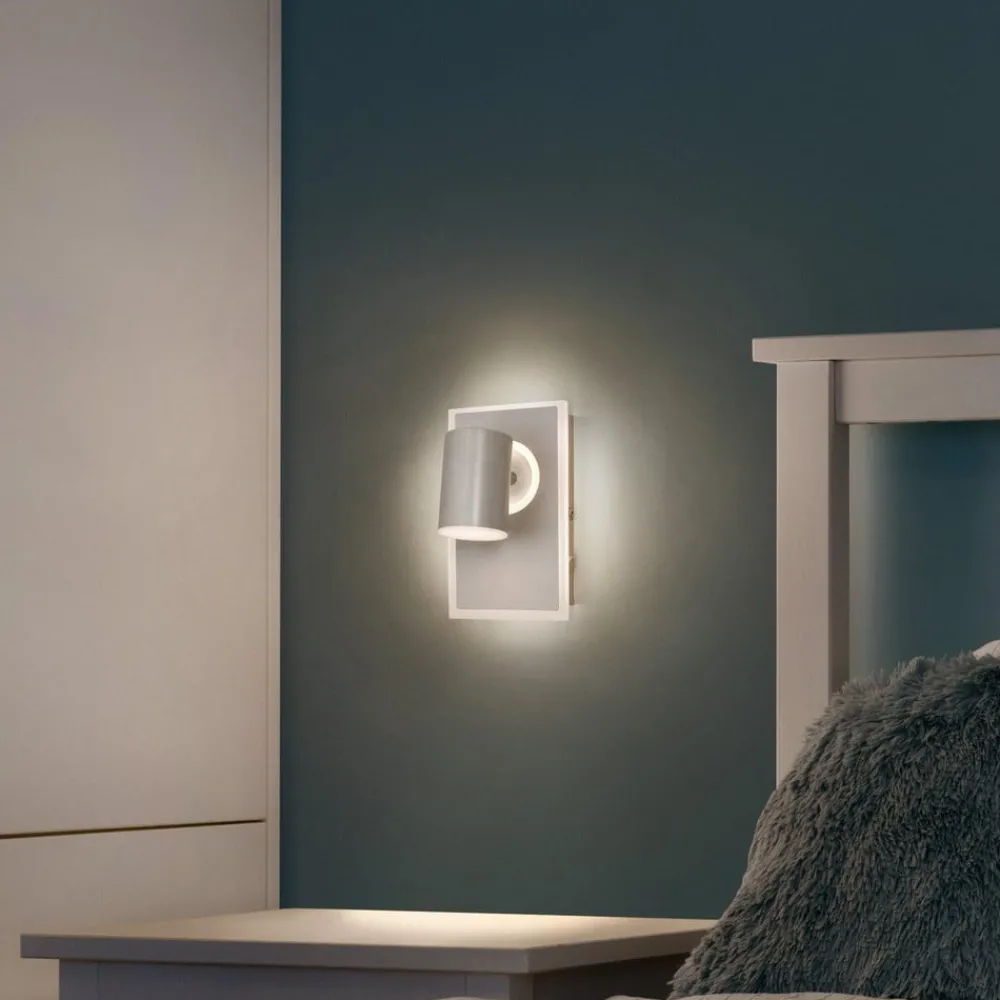 LEDVANCE Mars LED-veggspotlight, 2-lys, 1 spot, hvit| Vegglamper