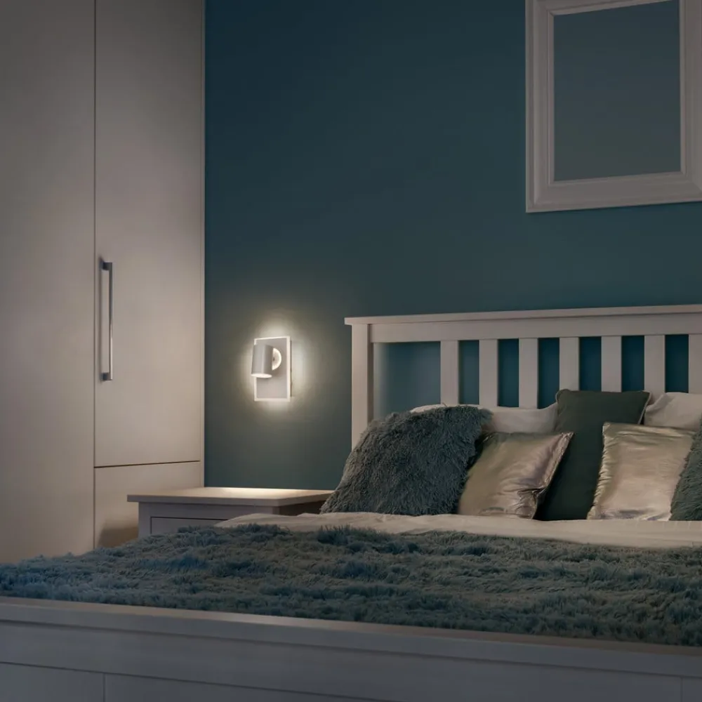 LEDVANCE Mars LED-veggspotlight, 2-lys, 1 spot, hvit| Vegglamper