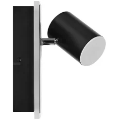 LEDVANCE Mars LED-veggspotlight, 2-lys, 1 spot, svart Discount