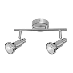 LEDVANCE Niclas LED-spotlight, nikkel, 2 lamper| Spotter I Tak