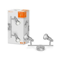 LEDVANCE Niclas LED-spotlight, nikkel, 2 lamper| Spotter I Tak