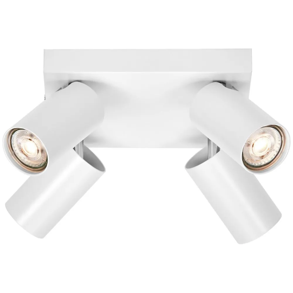 LEDVANCE Octagon LED-spotlight, dimbar, 4-lys, firkantet, hvit| Spotter I Tak