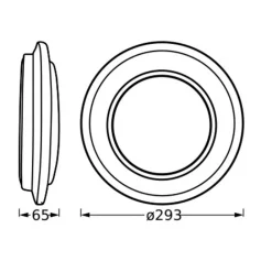 LEDVANCE Orbis Berlin LED-taklampe svart 30cm| Kontorbelysning|Led-Innendørs