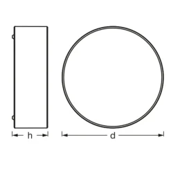 LEDVANCE Orbis Paris taklampe Ø 30cm svart New