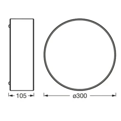 LEDVANCE Orbis Paris taklampe Ø 30cm beige| Design- Og Hotellbelysning|Taklamper