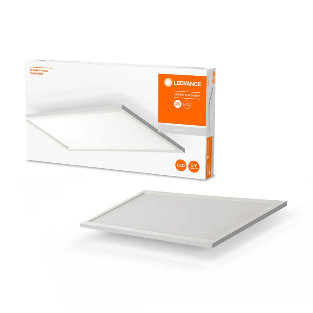 LEDVANCE Planon Plus LED-panel 60x30cm 840 22W| Butikkbelysning