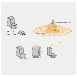 LEDVANCE Sensor Wall 360DEG IP55, hvit| Sensor|Tilbehør