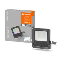 LEDVANCE SMART+ WiFi Floodlight, RGBW, grå, 10W Online