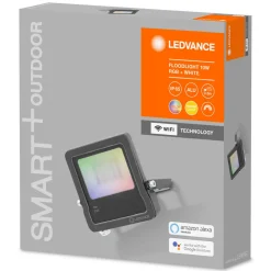 LEDVANCE SMART+ WiFi Floodlight, RGBW, grå, 10W Online