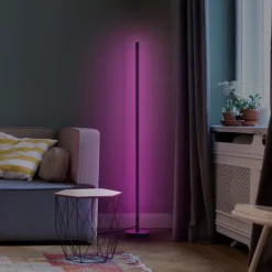 LEDVANCE SMART+ WiFi Floor Round gulvlampe svart| Smarthus Belysning|Gulvlamper