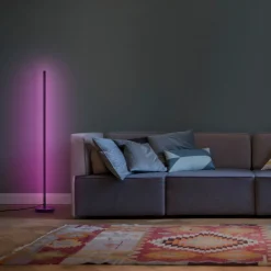 LEDVANCE SMART+ WiFi Floor Round gulvlampe svart| Smarthus Belysning|Gulvlamper