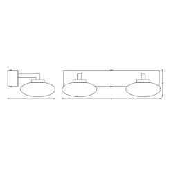 LEDVANCE SMART+ WiFi Orbis Wall Elypse 2 lyskilder Discount