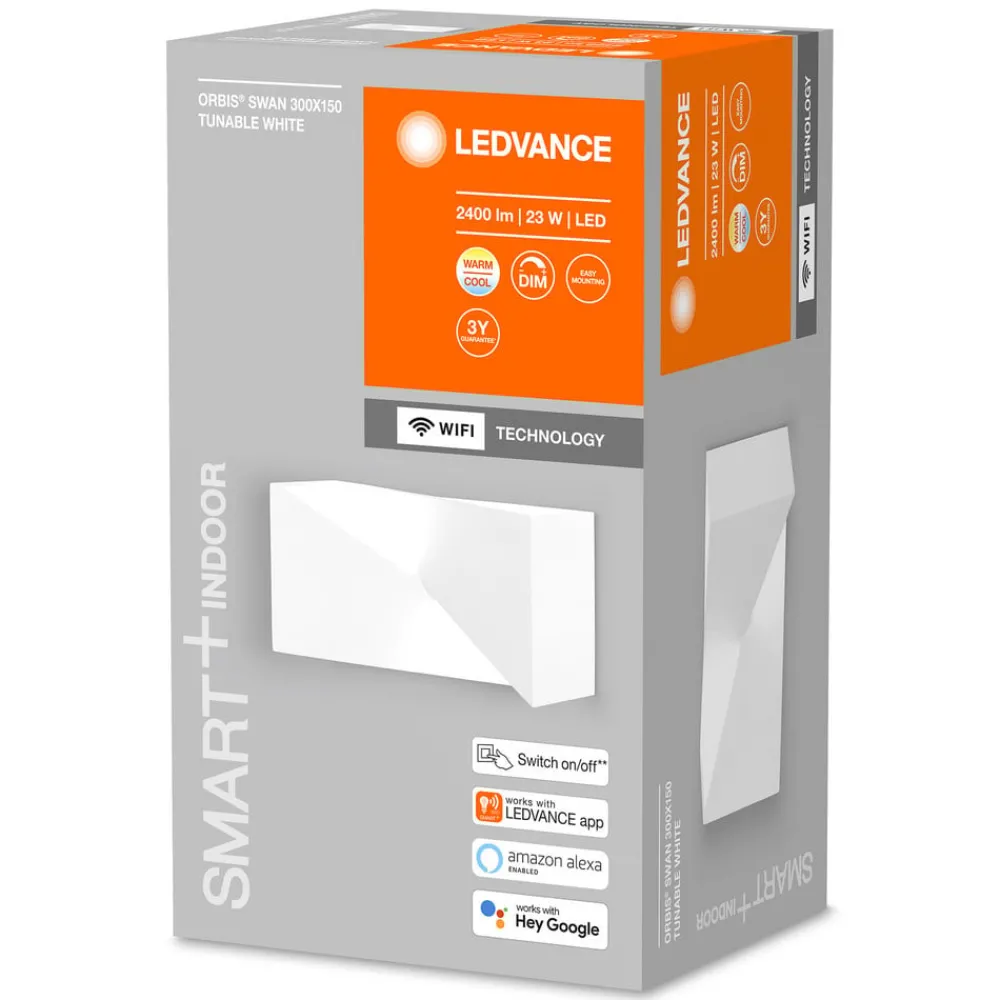 LEDVANCE SMART+ WiFi Orbis Wall Cross, 30x15 cm| Smarthus Belysning