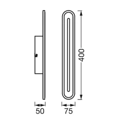 LEDVANCE SMART+ WiFi Orbis Badekarvegg 40 cm svart Online