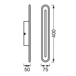 LEDVANCE SMART+ WiFi Orbis Badekarvegg 40 cm hvit Outlet