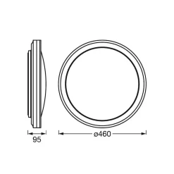 LEDVANCE SMART+ WiFi Orbis Circle CCT RGB svart Hot