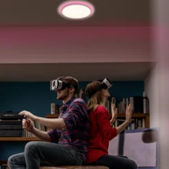 LEDVANCE SMART+ WiFi Orbis ultratynn bakgrunnsbelysning, Ø24cm svart Sale