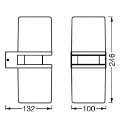 LEDVANCE SMART+ WiFi Outdoor Flare Updown Wall| Smarthus Utebelysning