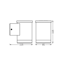 LEDVANCE Solar LED utendørs vegglampe Endura Style Qxford Outlet