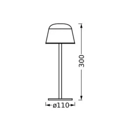 LEDVANCE Style Stan LED-bordlampe, CCT, mørkegrå