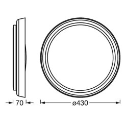 LEDVANCE SMART+ LEDVANCE SUN@Home Orbis Plate LED-taklampe Best