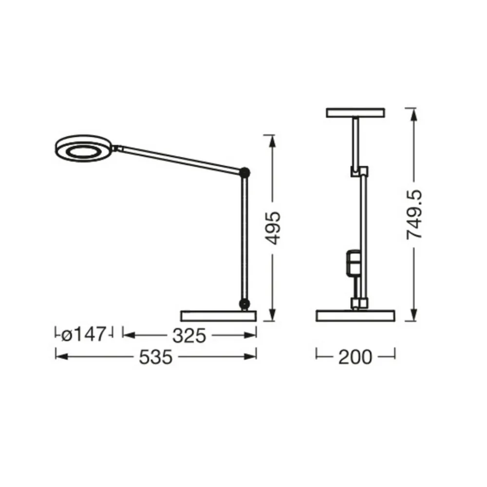 LEDVANCE SMART+ LEDVANCE SUN@Home Panan Desk Disc, bord, svart Online