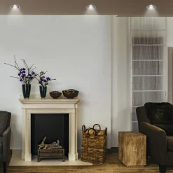 LEDVANCE Twist innfelt spot Ø9,3cm 840 hvit/svart Hot