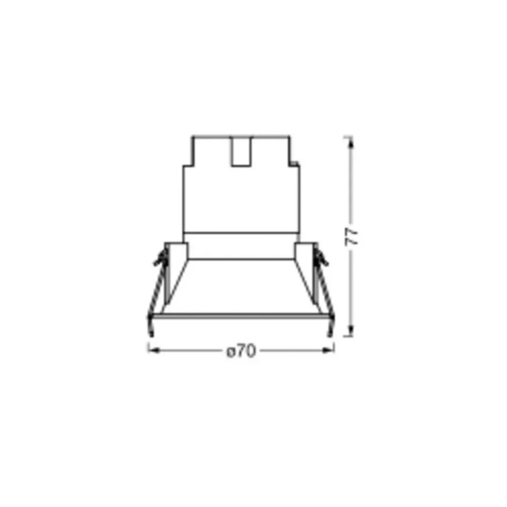 LEDVANCE Twist LED-downlight Ø7cm 840 hvit/sølv New