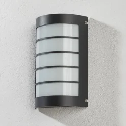 CMD LED-vegglampe Aqua Marco Stål antracitt Raster Sensor| Kommersiell Utebelysning|Vegglamper Med Sensor