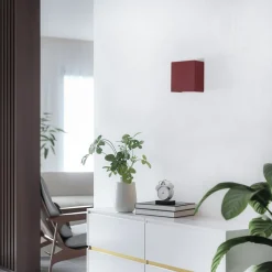 Argon LED-vegglampe Gianto opp/ned, rød Outlet