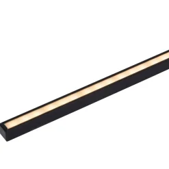 Lucide LED-vegglampe Mizar, 90 cm, svart, IP44 Clearance