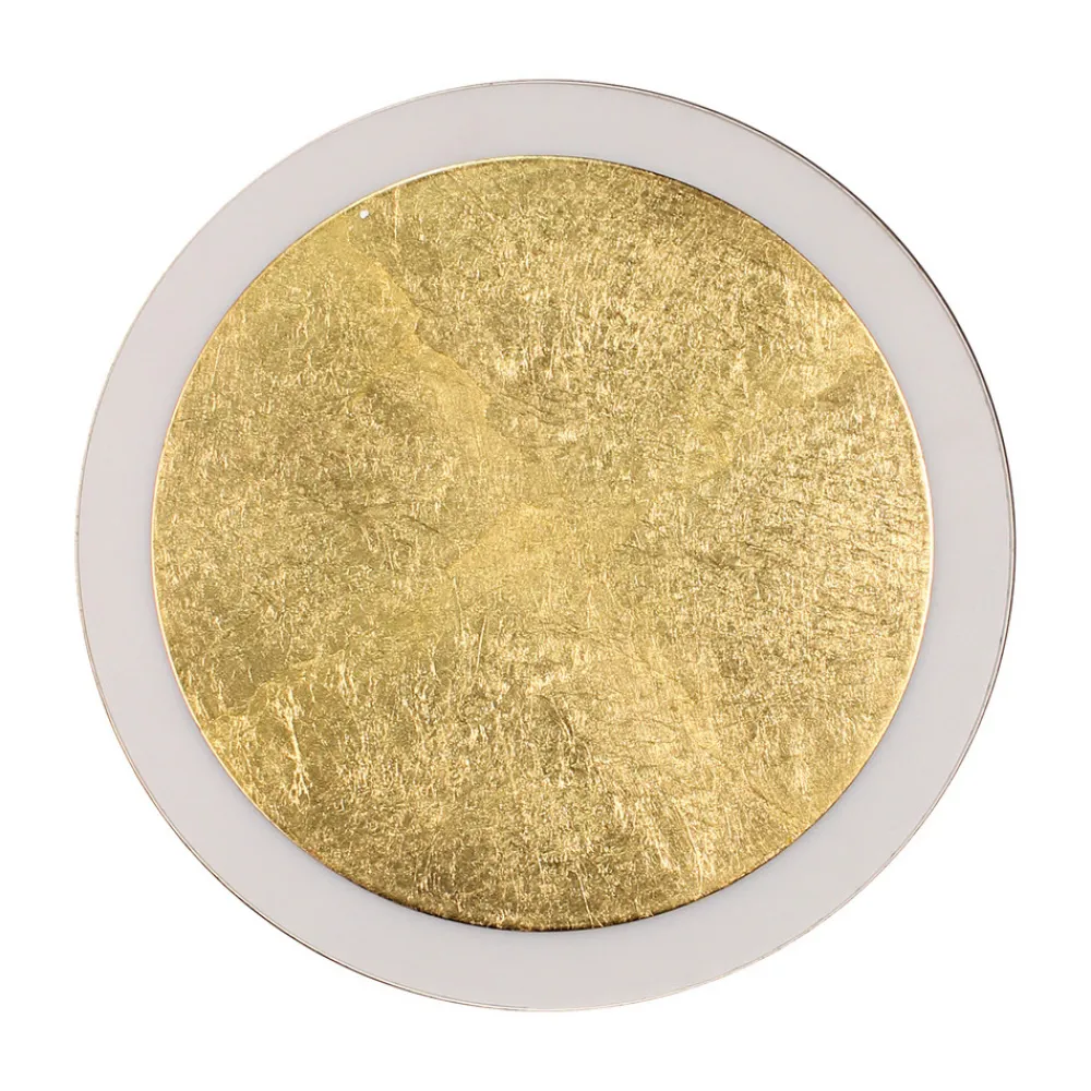 Eco-Light LED-vegglampe Moon Ø 30 cm, gull Outlet