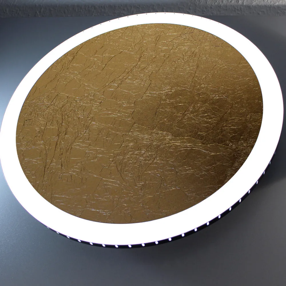 Eco-Light LED-vegglampe Moon Ø 30 cm, gull Outlet