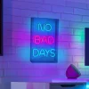 Näve LED-vegglampe No Bad Days, klar, 30x18 cm plast USB RGB| Dekorasjonsbelysning