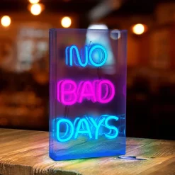 Näve LED-vegglampe No Bad Days, klar, 30x18 cm plast USB RGB| Dekorasjonsbelysning